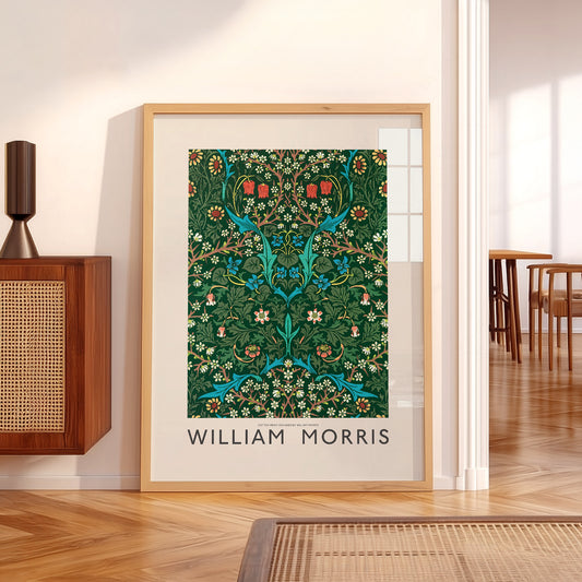 William Morris Blackthorn Art Print – Arts and Crafts Floral Poster — artwork preview 5