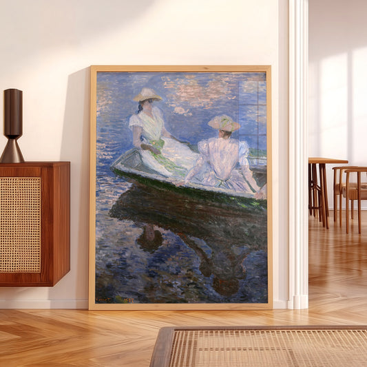 Claude Monet On the Boat Art Print – Museum Art Print — artwork preview 5
