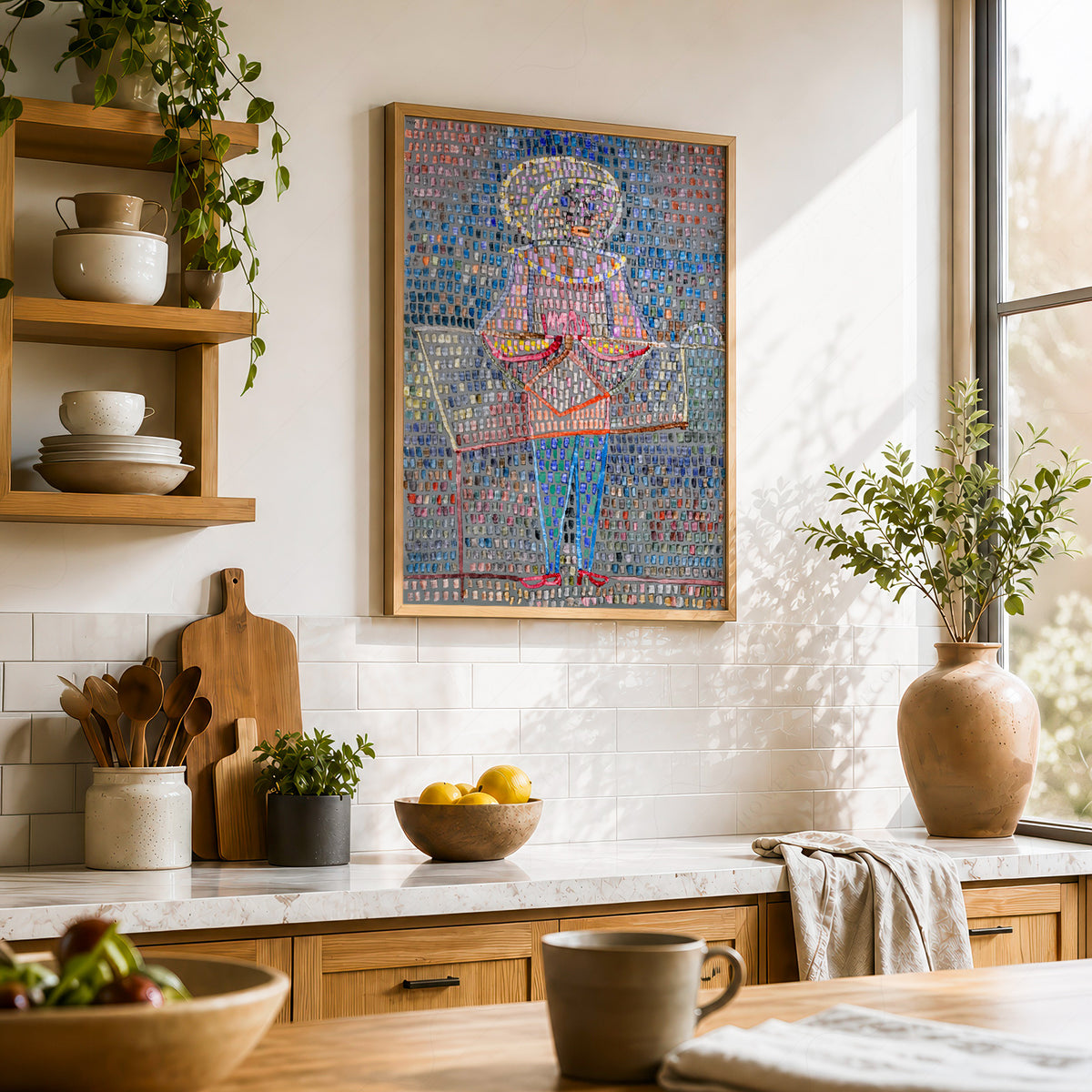 Paul Klee Boy in Fancy Dress Art Print — artwork preview 23