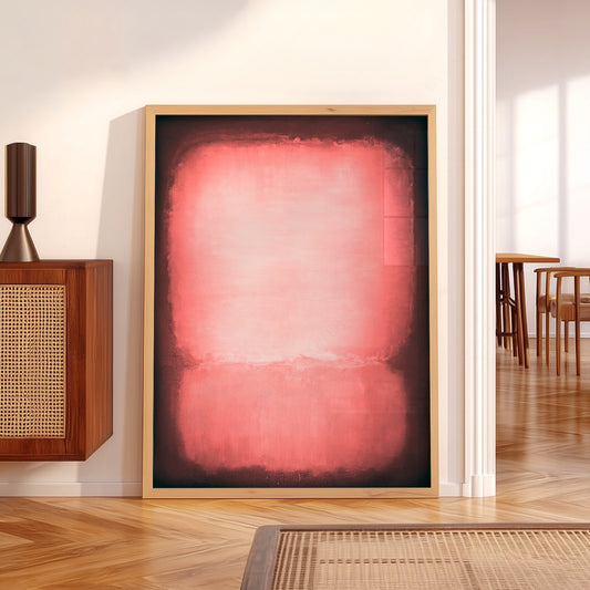 Mark Rothko Untitled Pink and Black Art Print – Abstract Wall Decor — artwork preview 5