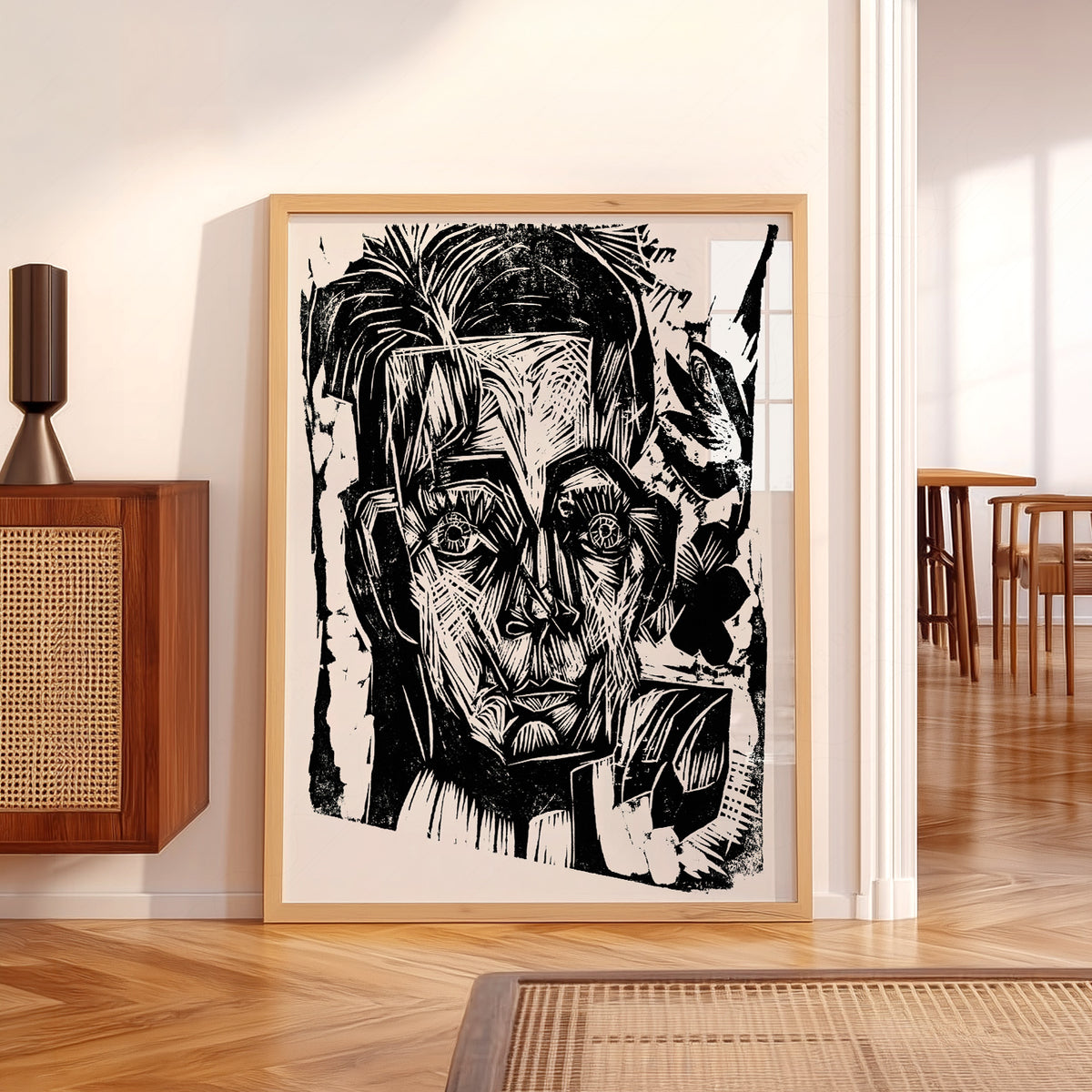 Ernst Ludwig Kirchner Head of Dr Robert Art Print — artwork preview 5