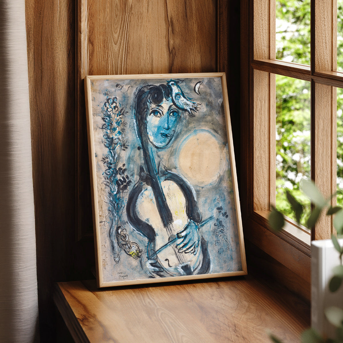 Marc Chagall The Cellist Art Print — artwork preview 7