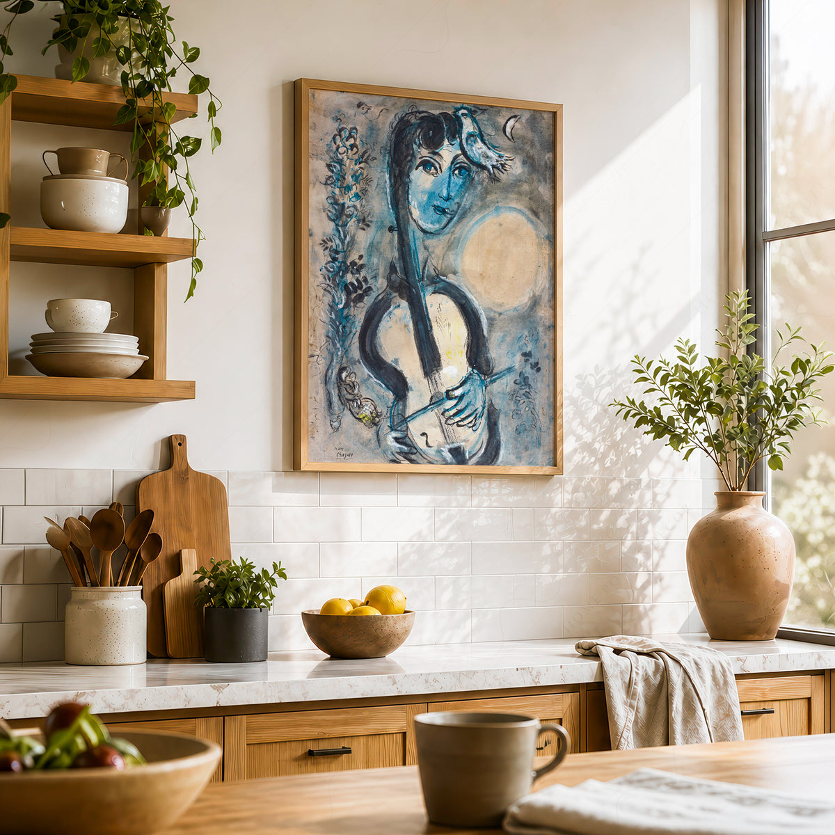 Marc Chagall The Cellist Art Print — artwork preview 23