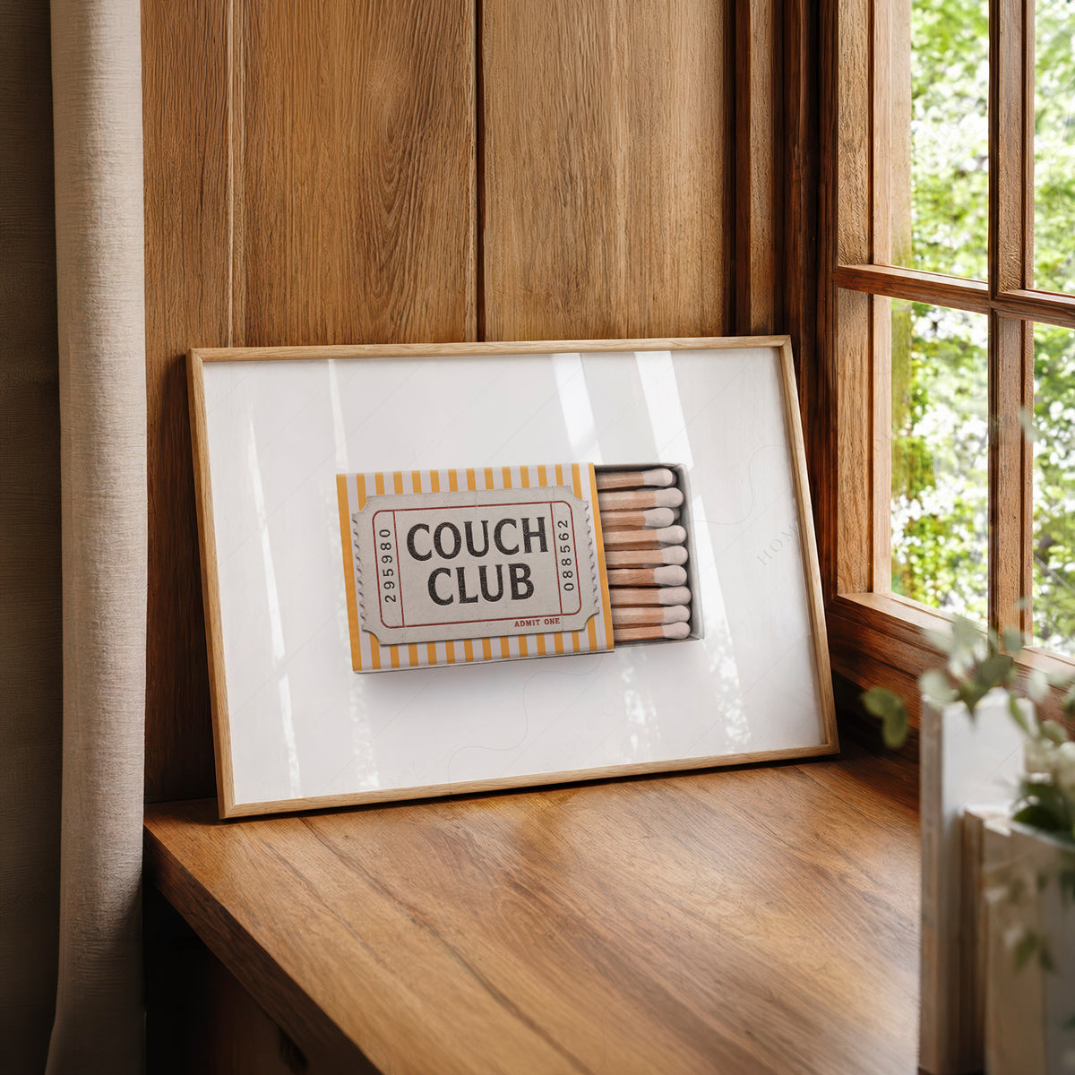 Couch Club Matchbox Art Print — artwork preview 22