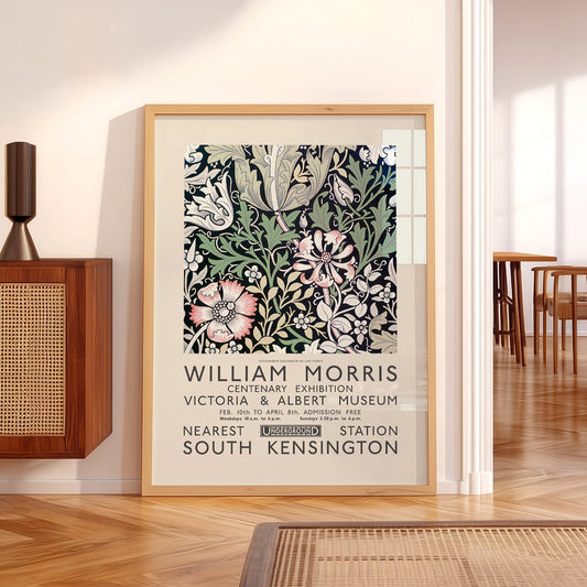 William Morris Compton Exhibition Poster – Arts & Crafts Floral Wall Art — artwork preview 5