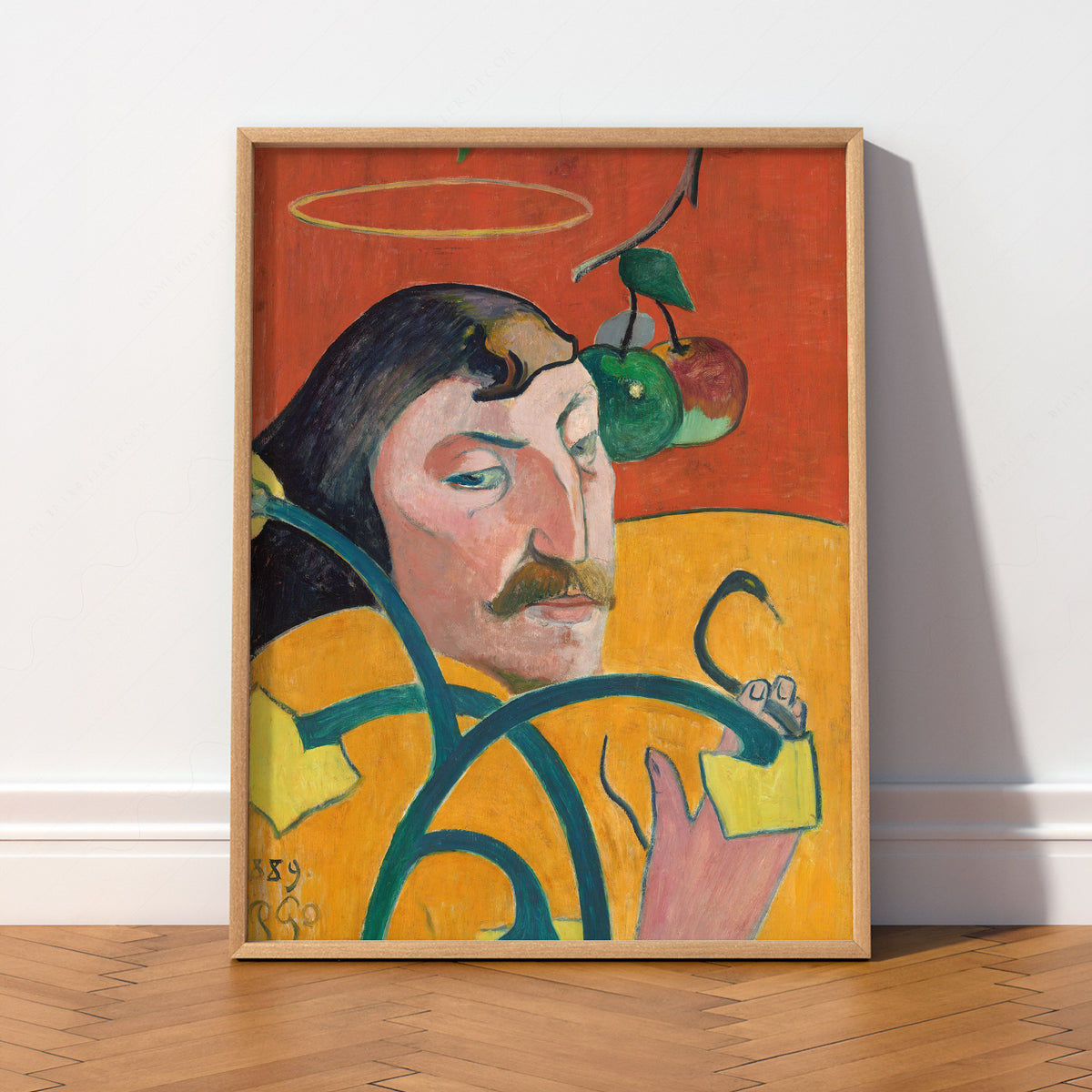 Paul Gauguin Self-Portrait with Halo Art Print — artwork preview 2