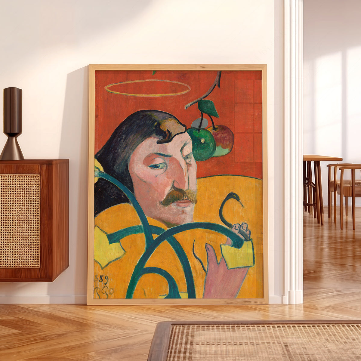 Paul Gauguin Self-Portrait with Halo Art Print — artwork preview 5