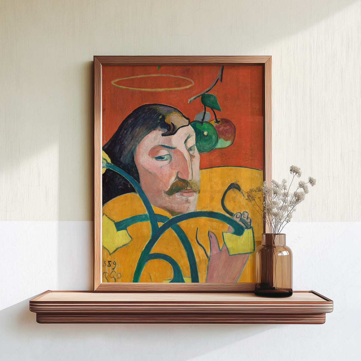 Paul Gauguin Self-Portrait with Halo Art Print — artwork preview 18