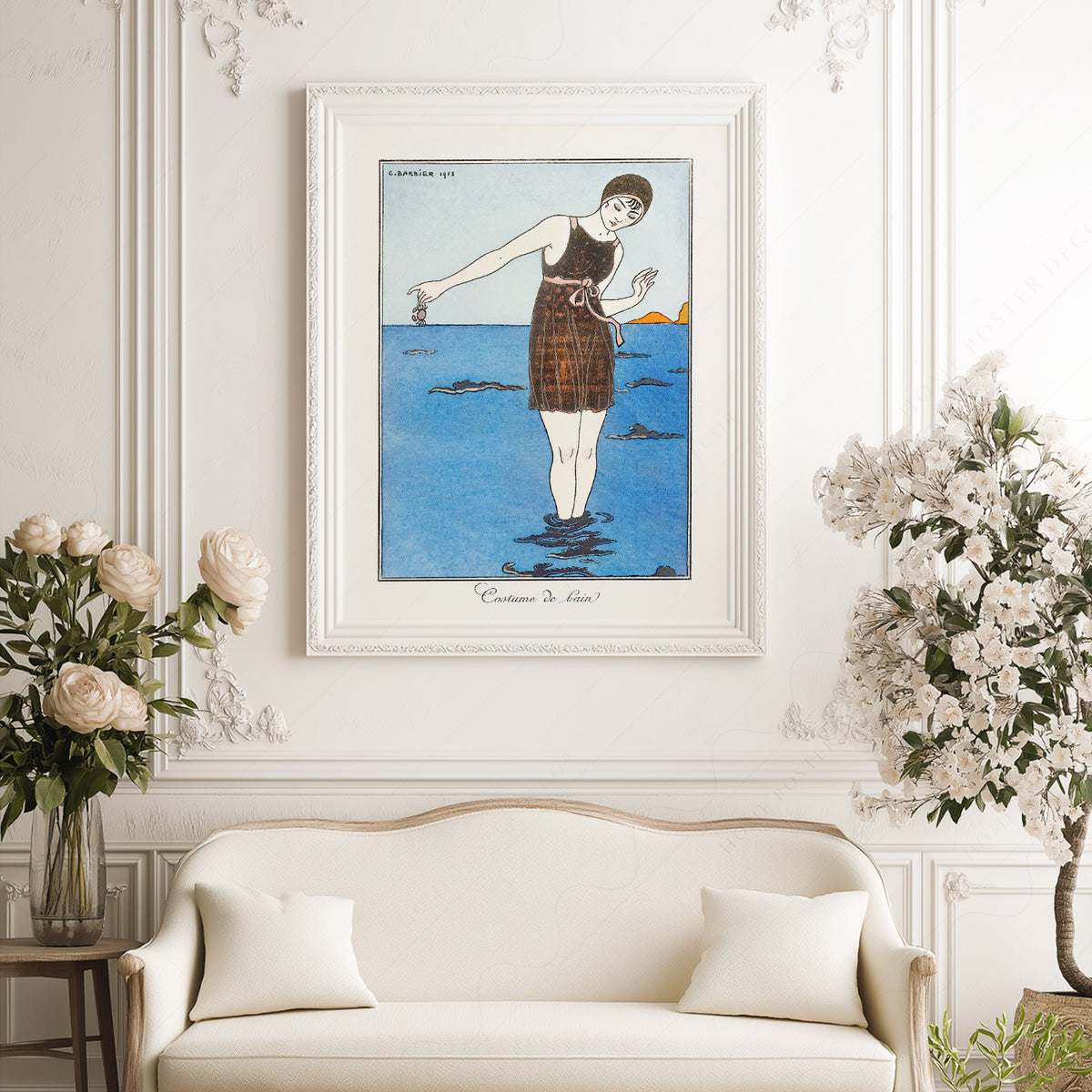 George Barbier Costume de Bain Art Print – Art Deco Fashion Poster – 19-01 — artwork preview 17