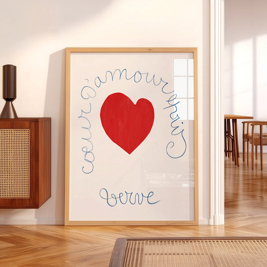 Henri Matisse Coeur d'Amour Epris Art Print – Verve Heart Poster — artwork preview 5