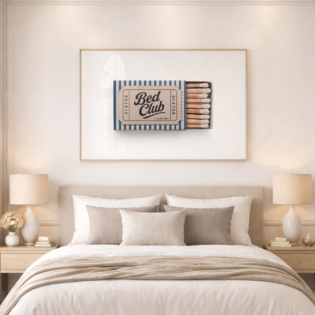 Bed Club Matchbox Art Print — artwork preview 17