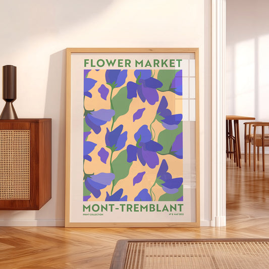 Flower Market Mont-Tremblant Print – Botanical Wall Art Poster Decor — artwork preview 5