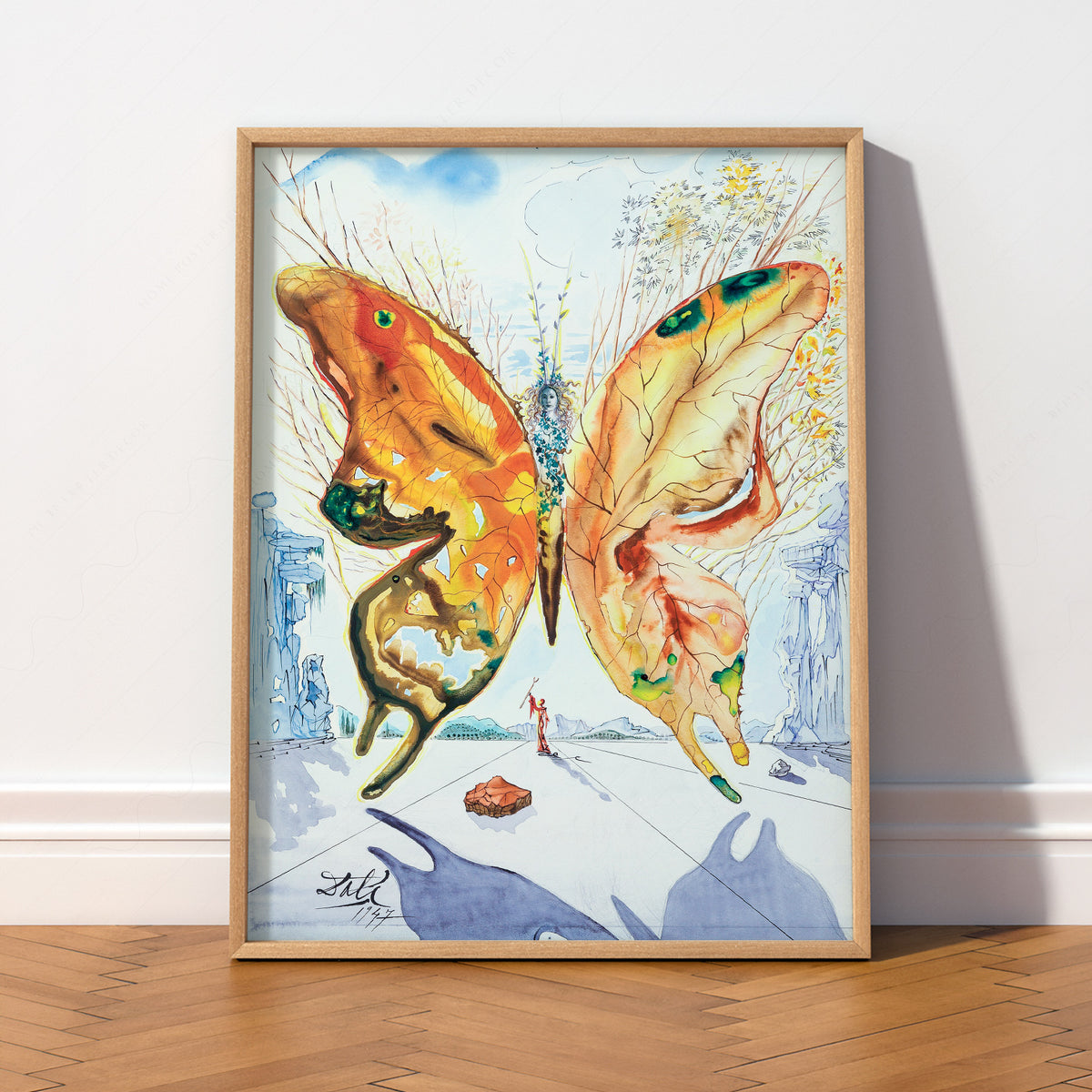 Salvador Dali Venus Butterfly Art Print — artwork preview 2