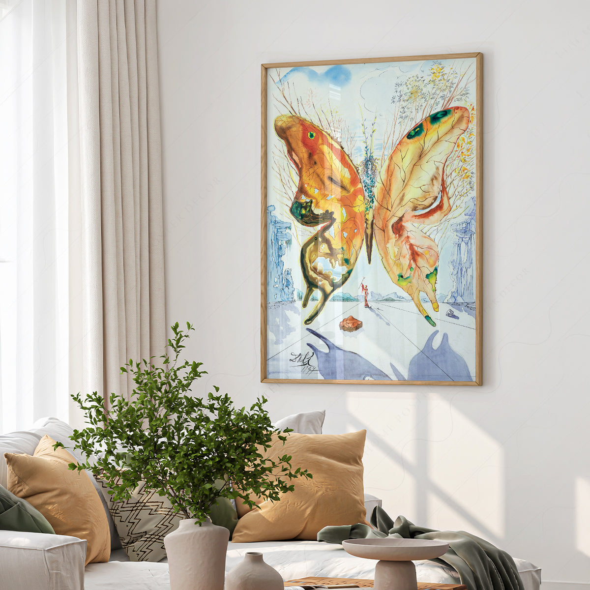 Salvador Dali Venus Butterfly Art Print — artwork preview 6