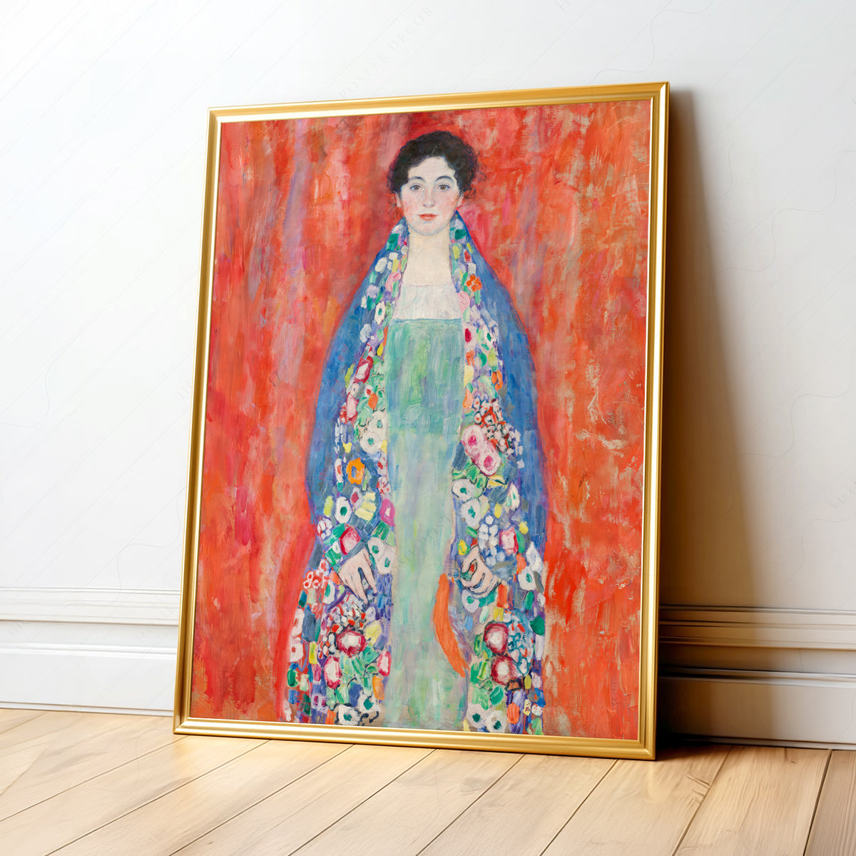 Gustav Klimt Portrait of Fraulein Lieser Art Print — artwork preview 1