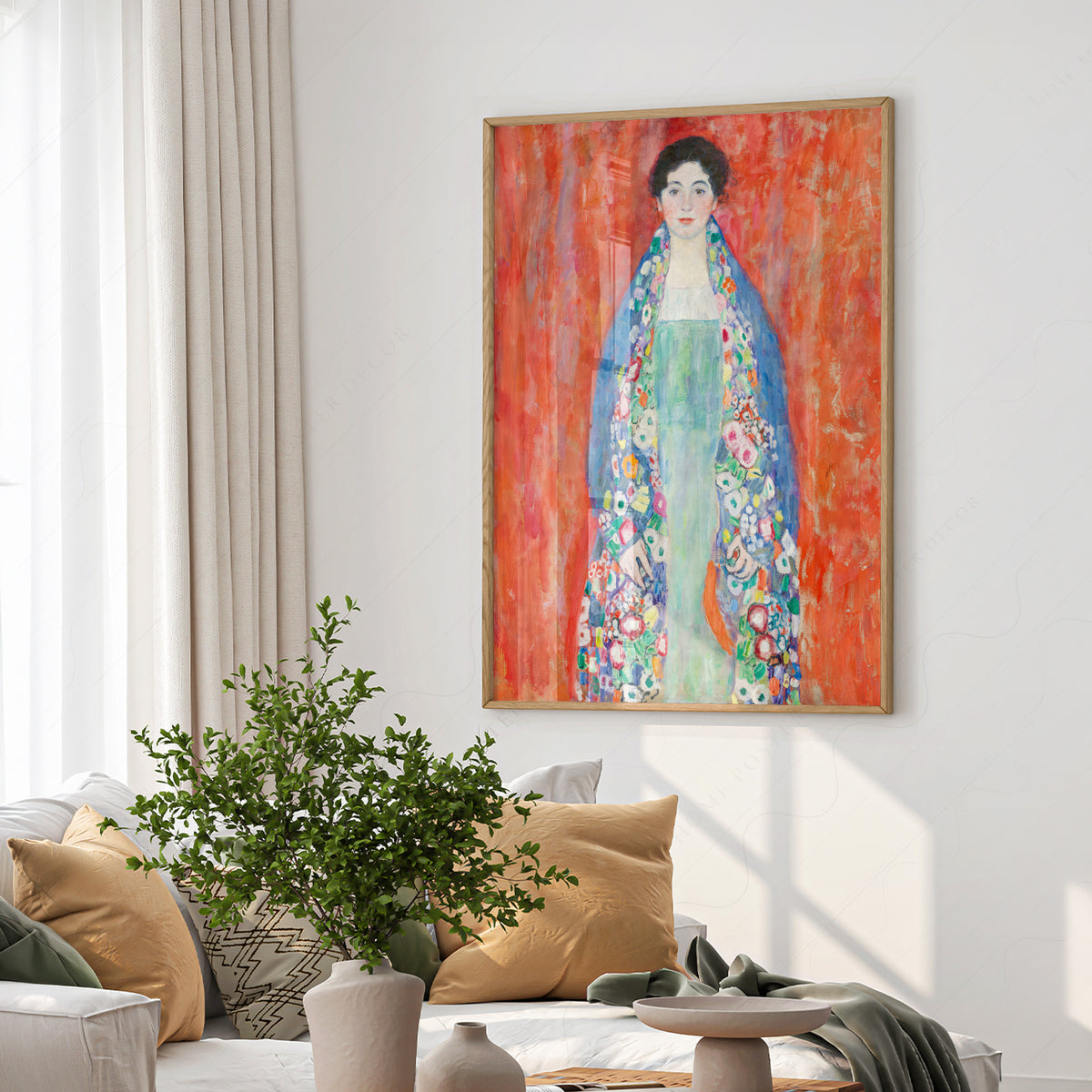 Gustav Klimt Portrait of Fraulein Lieser Art Print — artwork preview 6