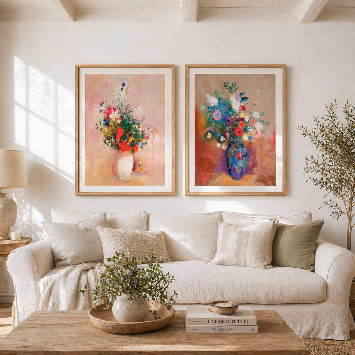 Odilon Redon Flower Vase Pair – Set of 2 Art Prints — artwork preview 11