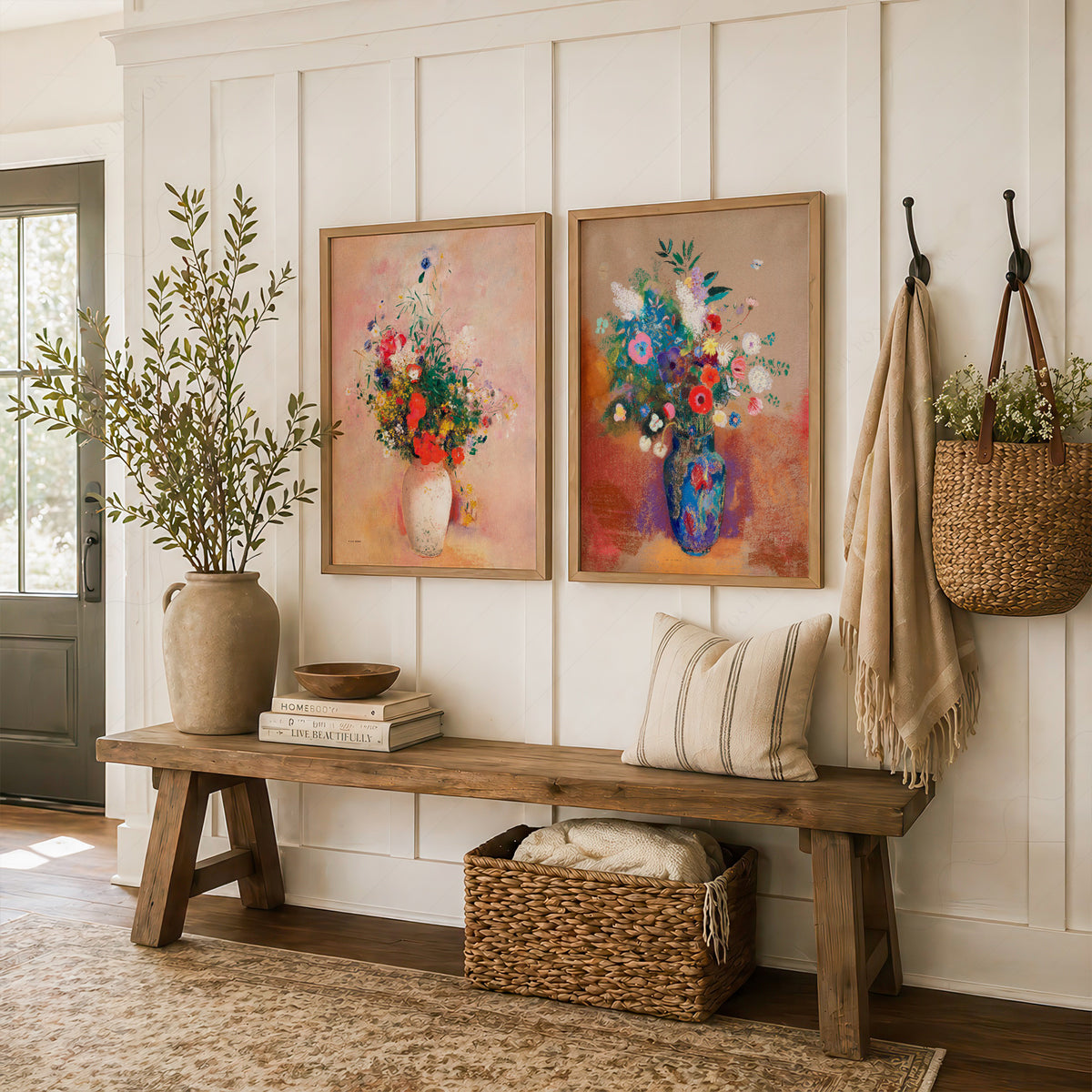 Odilon Redon Flower Vase Pair – Set of 2 Art Prints — artwork preview 16