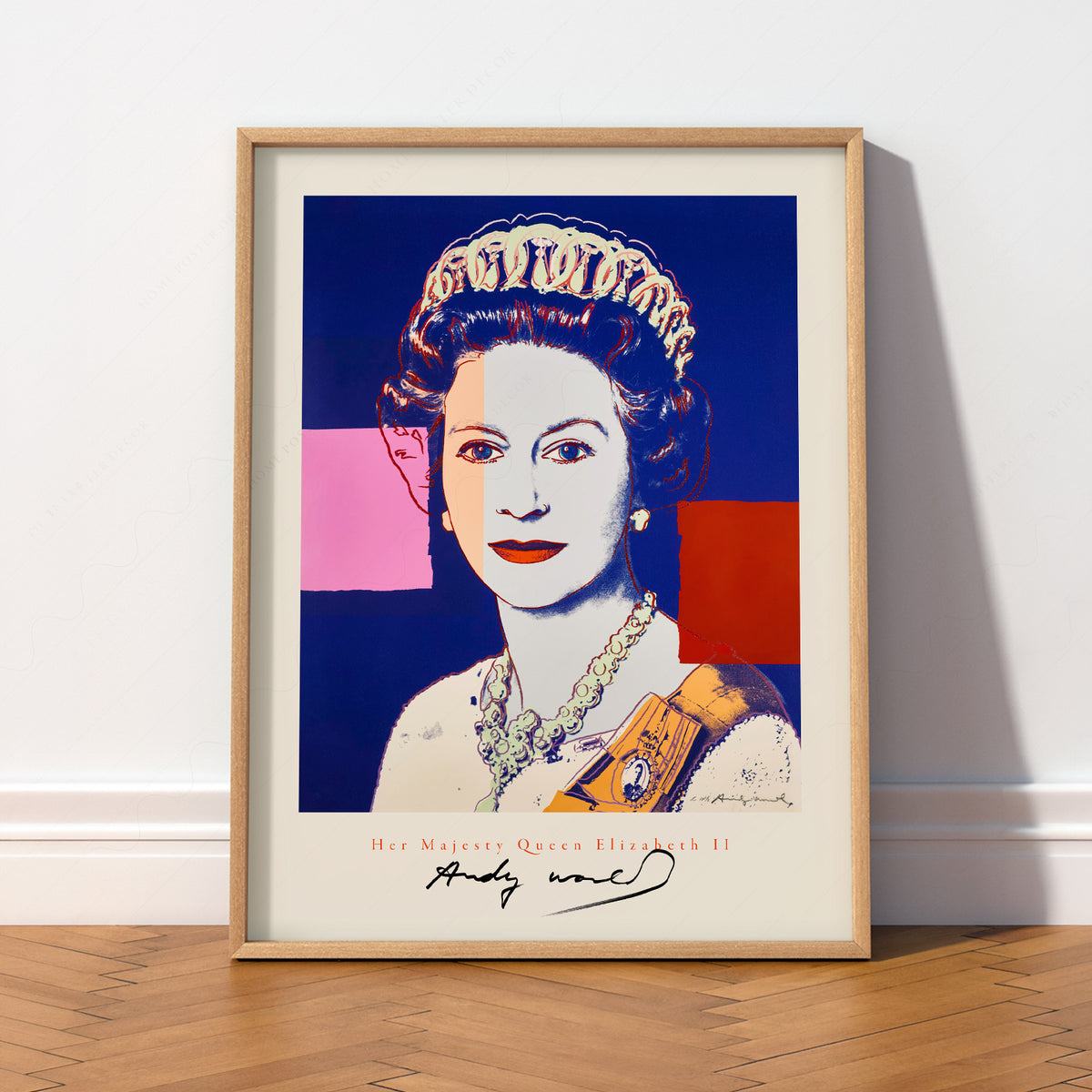 Andy Warhol Queen Elizabeth II Pop Art Print – Modern Wall Art Poster – 20-02 — artwork preview 2