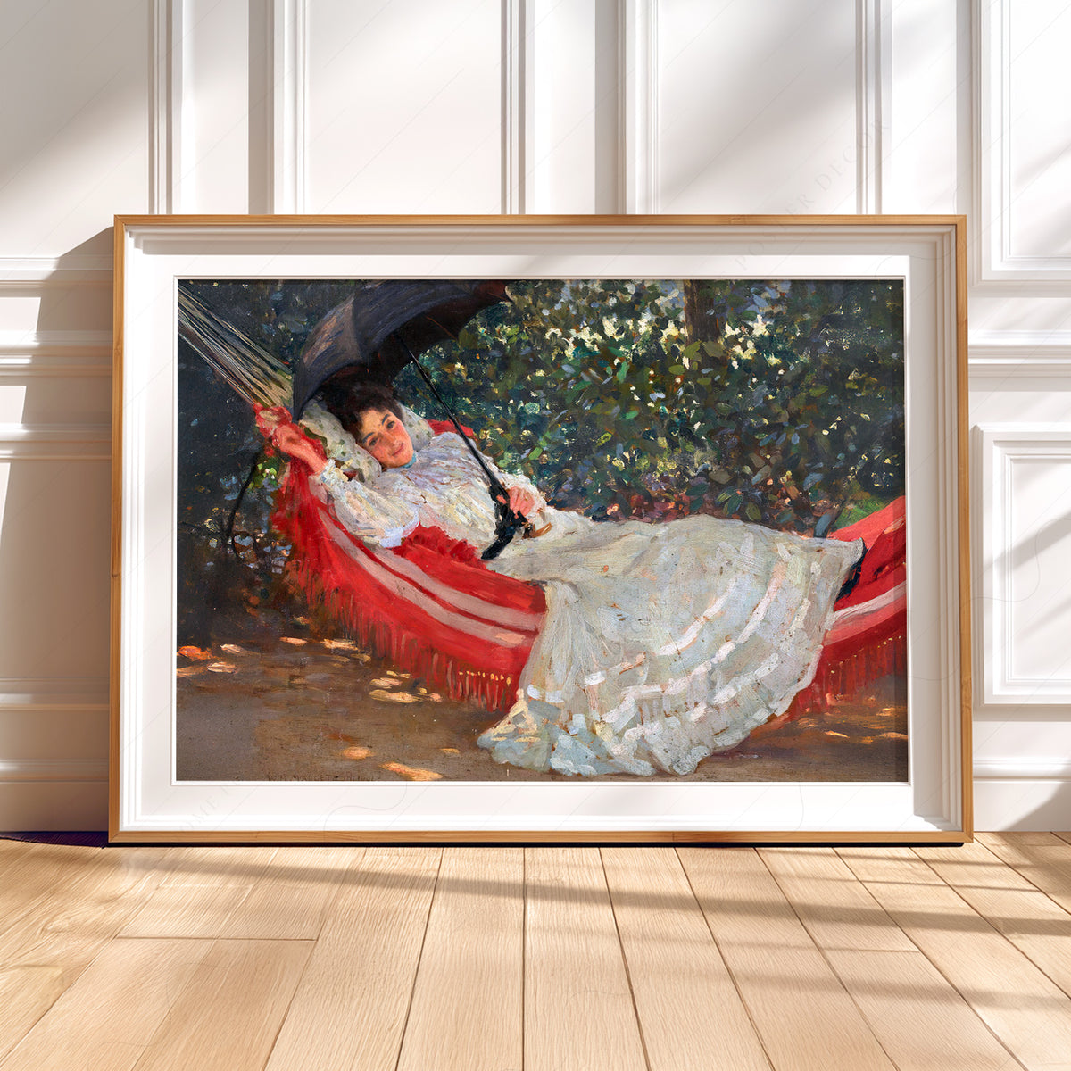 William Henry Margetson The Red Hammock Art Print — artwork preview 5