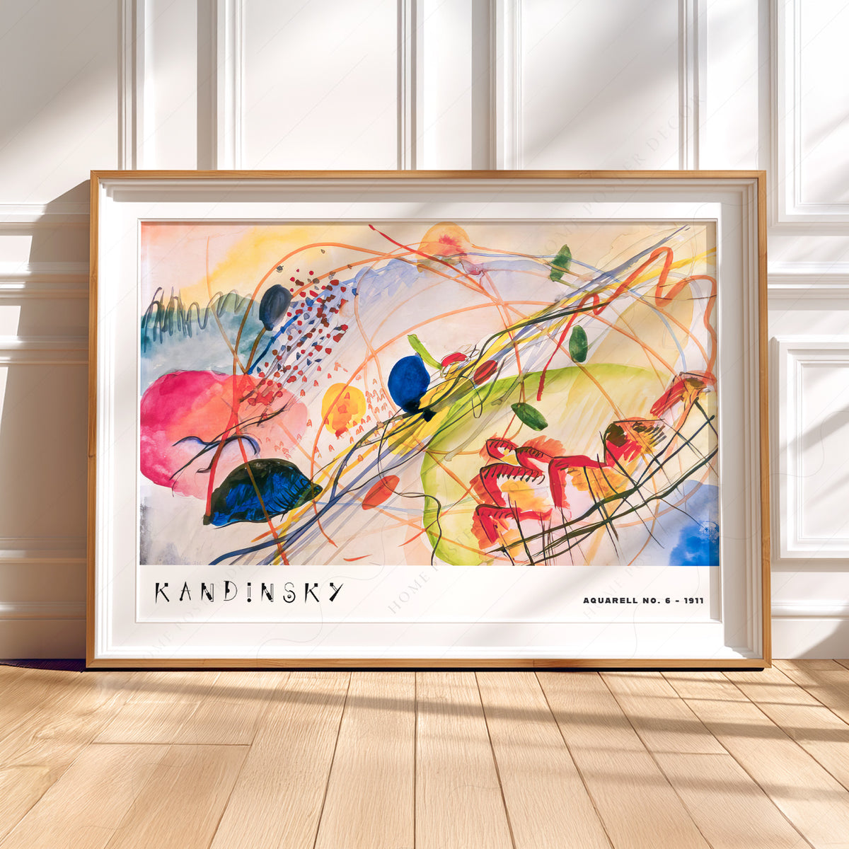 Wassily Kandinsky Abstract Watercolour Exhibition Poster Art Print — artwork preview 5