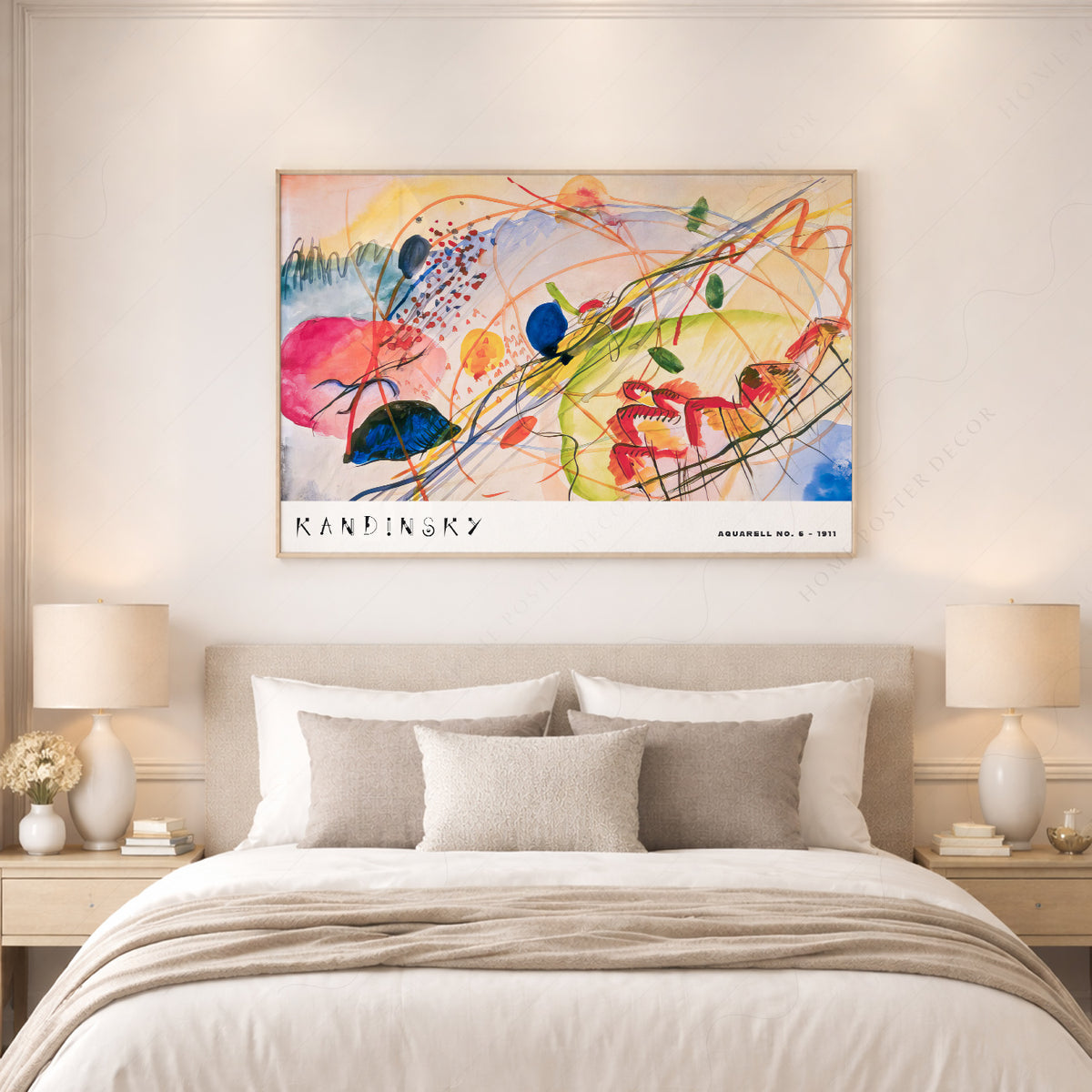 Wassily Kandinsky Abstract Watercolour Exhibition Poster Art Print — artwork preview 17