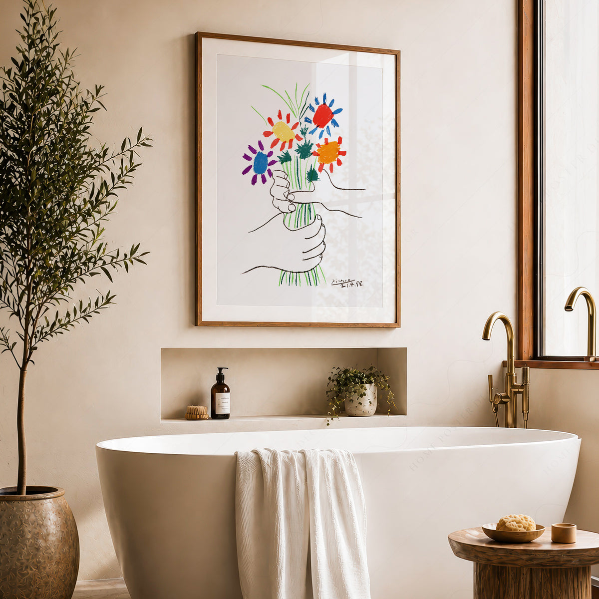 Pablo Picasso The Flowers of Peace 1958 Art Print – Modern Wall Decor — artwork preview 22