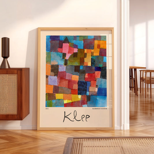 Paul Klee Raumarchitekturen Art Print – Abstract Bauhaus Wall Poster — artwork preview 5