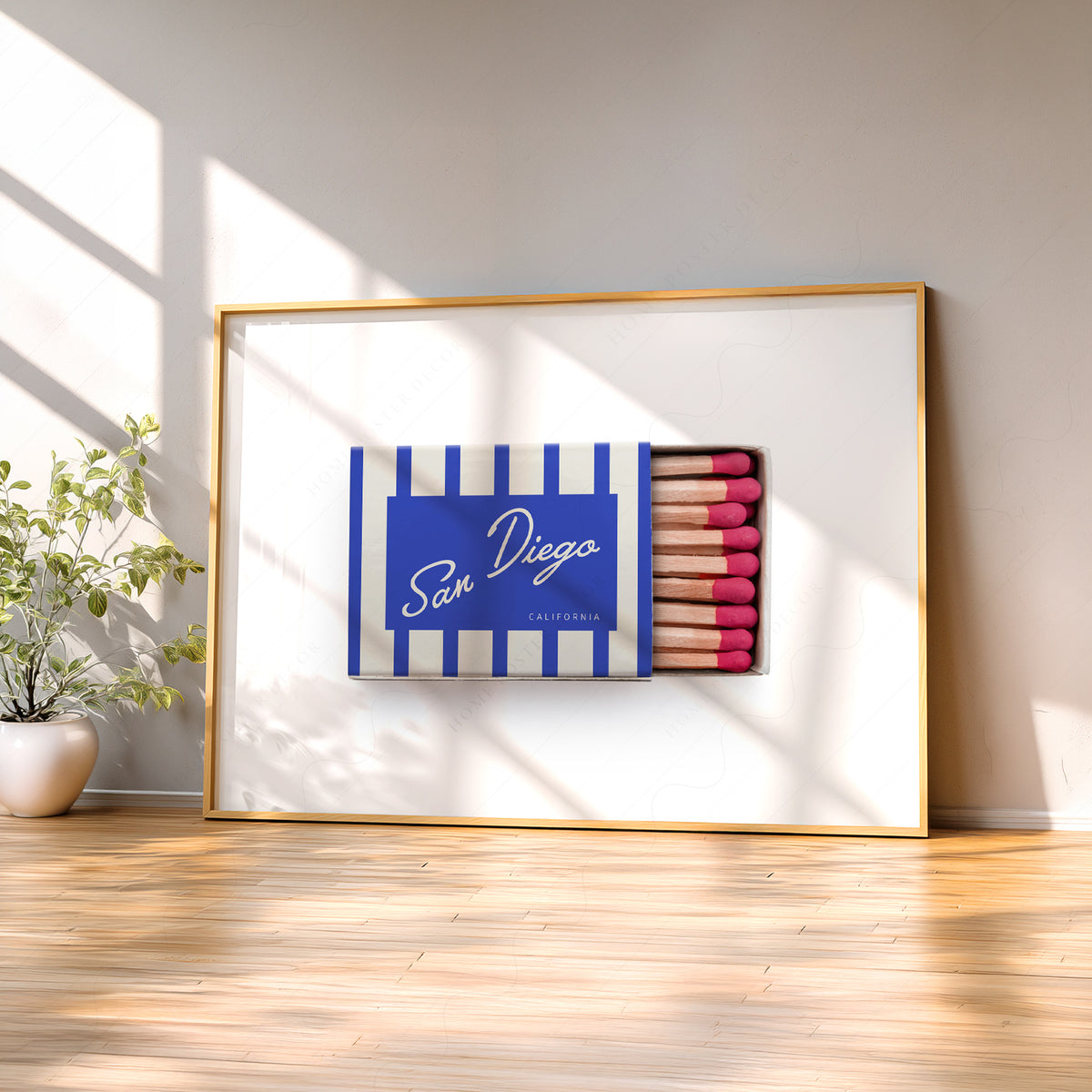 San Diego Matchbox Art Print — artwork preview 2