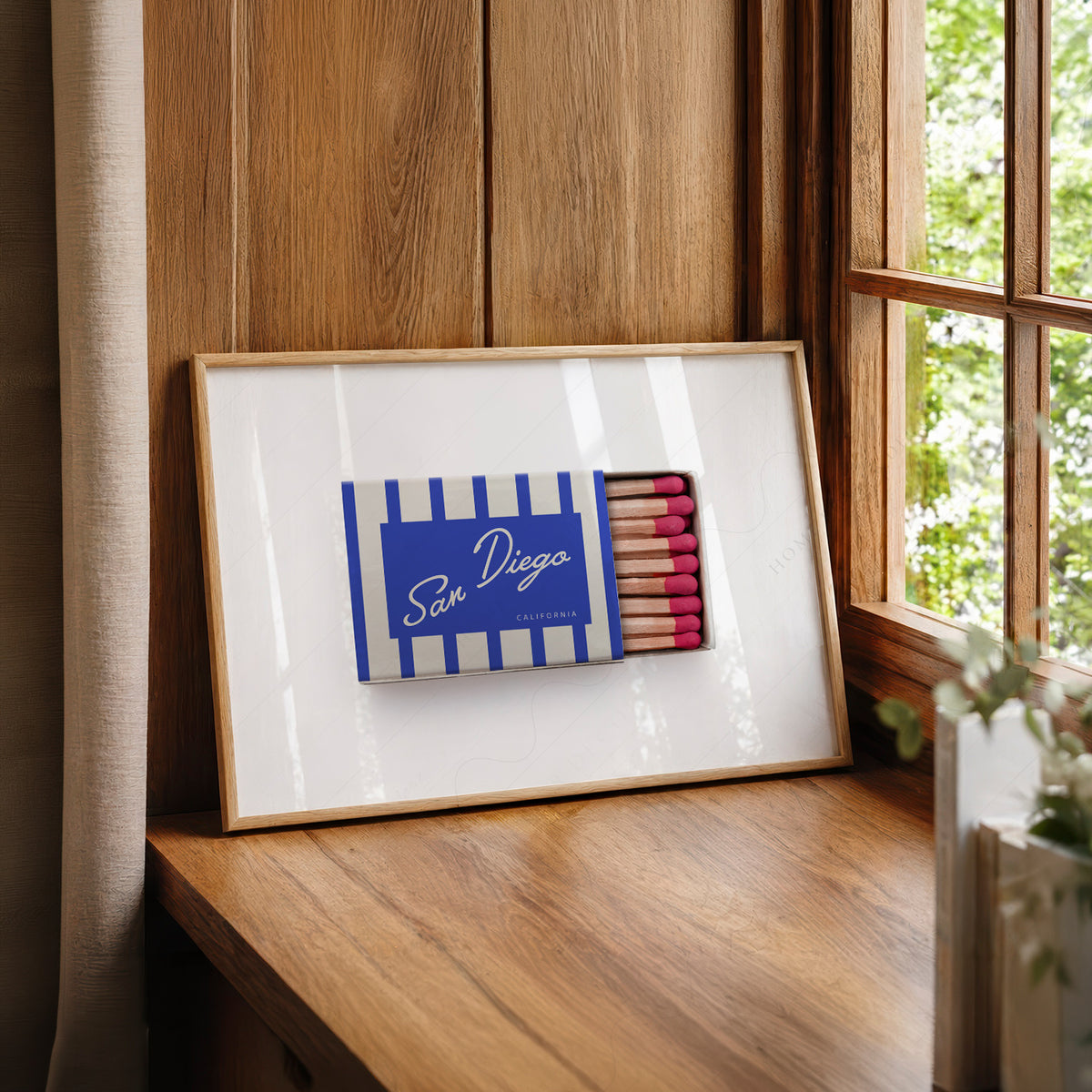 San Diego Matchbox Art Print — artwork preview 22
