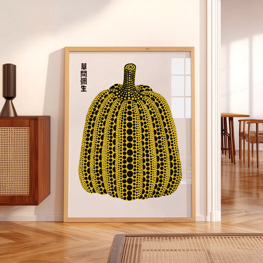 Yayoi Kusama Yellow Pumpkin Art Print – Contemporary Japanese Wall Art — artwork preview 5