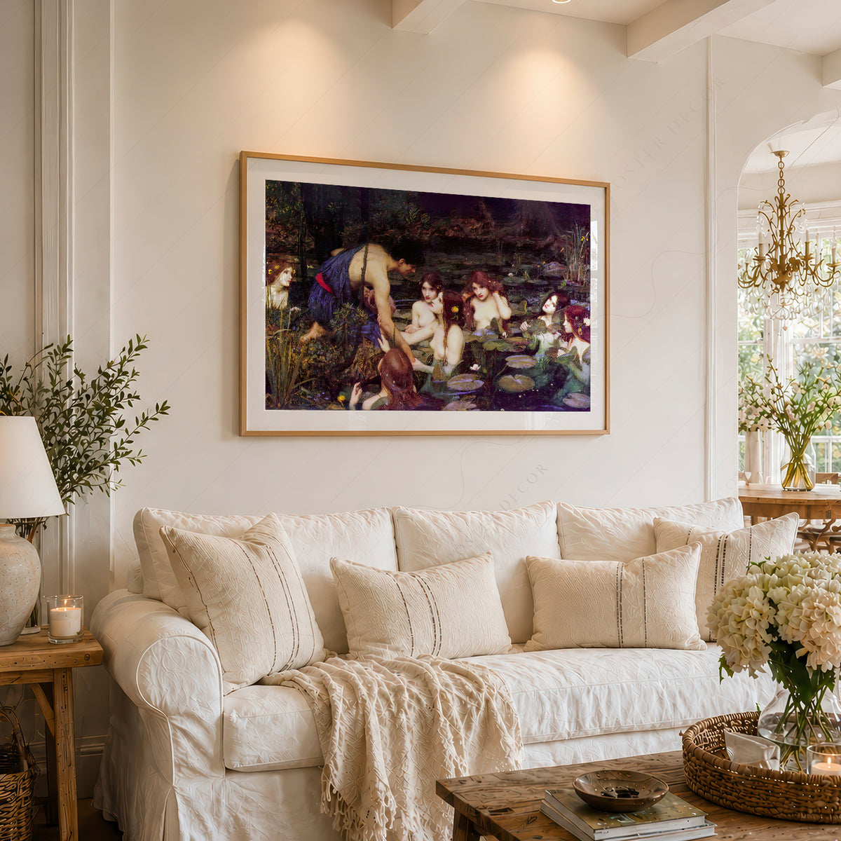John William Waterhouse Hylas and the Nymphs Art Print — artwork preview 6