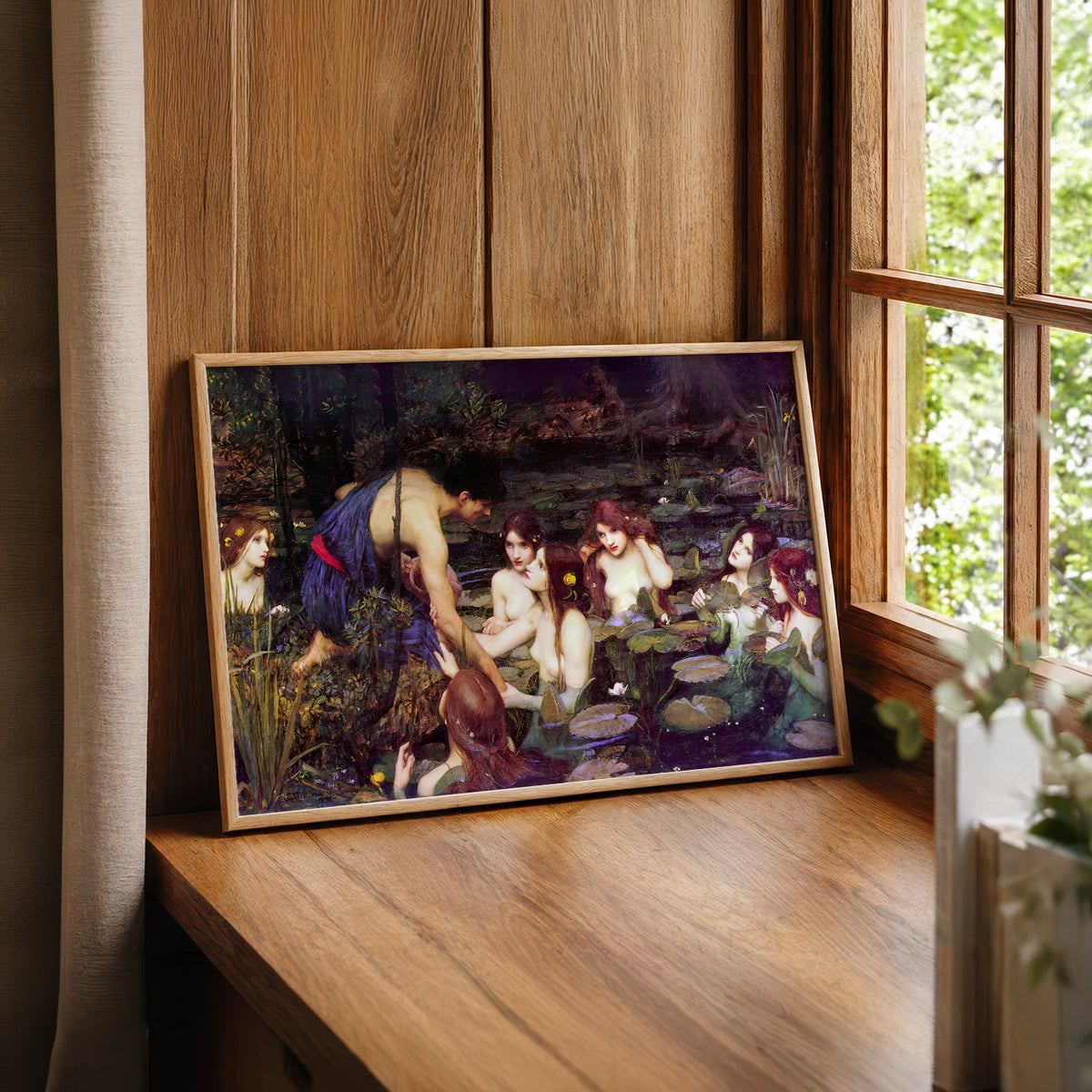 John William Waterhouse Hylas and the Nymphs Art Print — artwork preview 22
