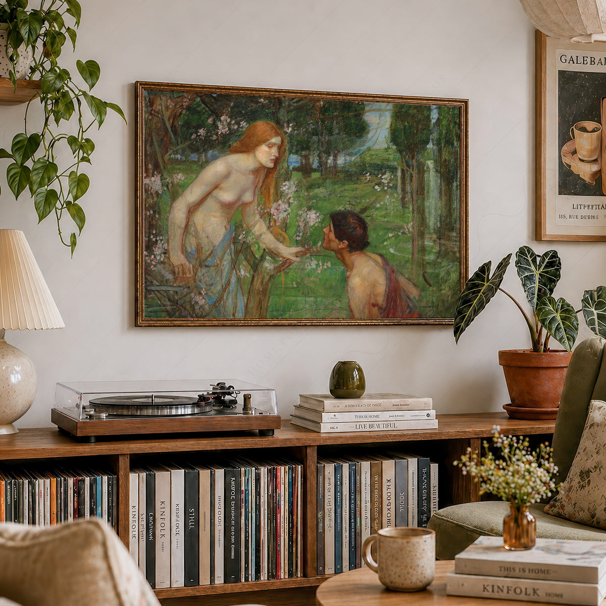 John William Waterhouse Woodland Figures Study Art Print — artwork preview 19