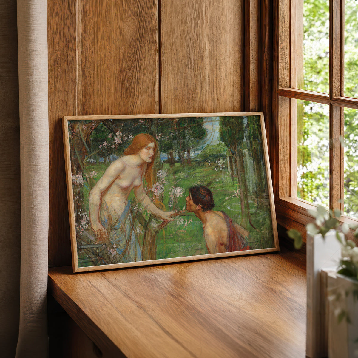 John William Waterhouse Woodland Figures Study Art Print — artwork preview 22