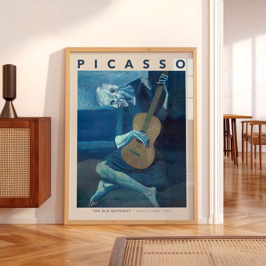 Pablo Picasso The Old Guitarist Art Print – Blue Period Wall Poster — artwork preview 5