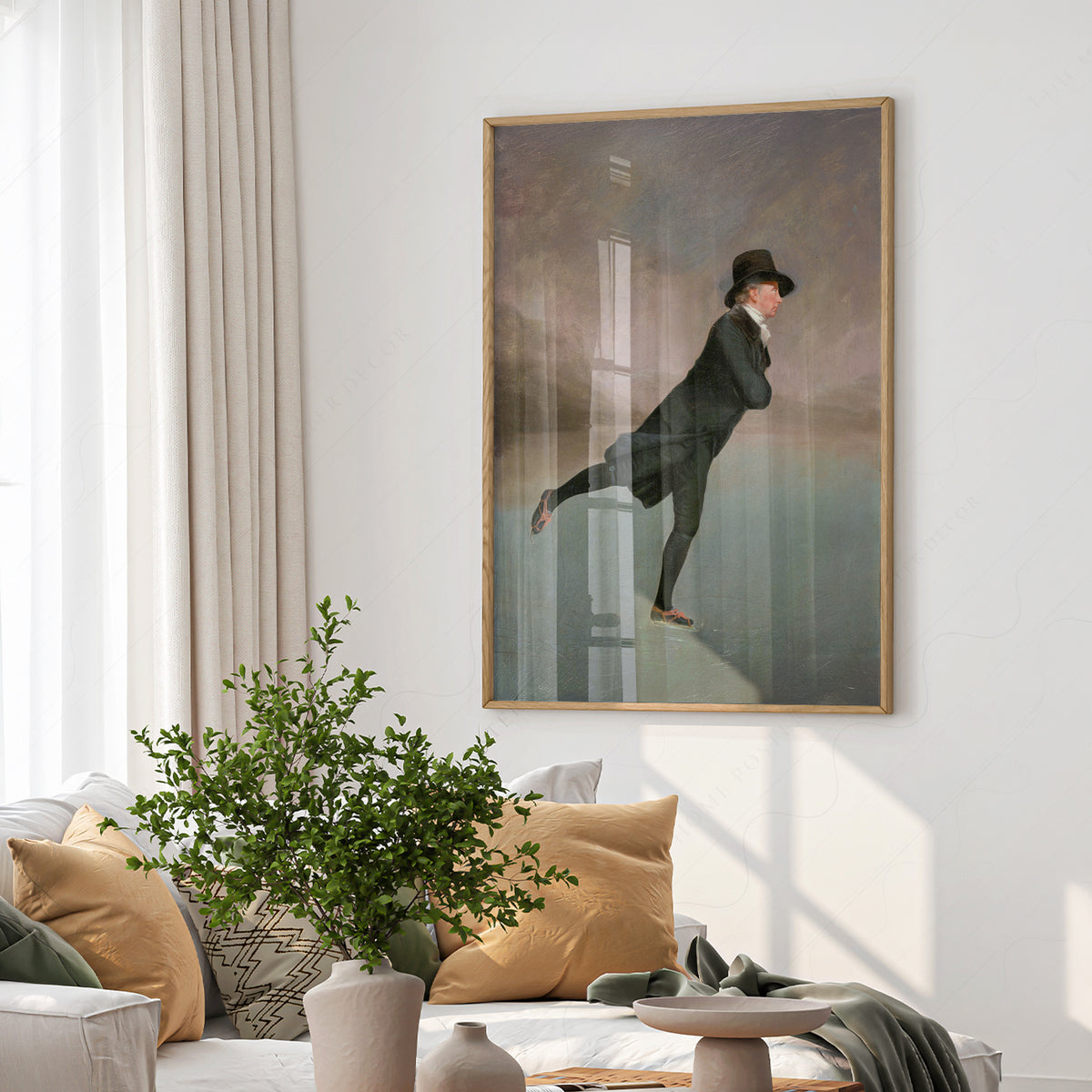 Skating on Duddingston Loch Art Print — artwork preview 6