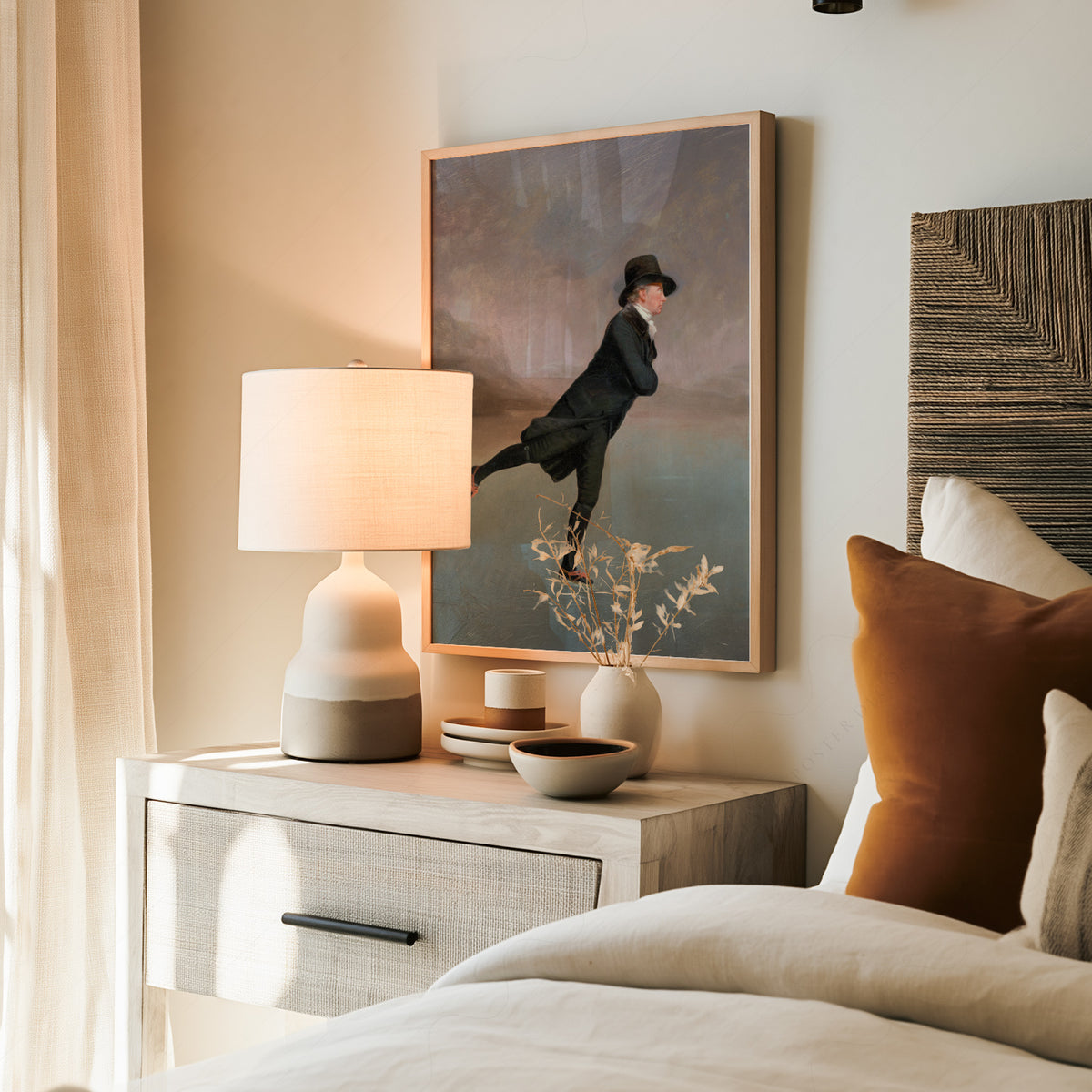 Skating on Duddingston Loch Art Print — artwork preview 19
