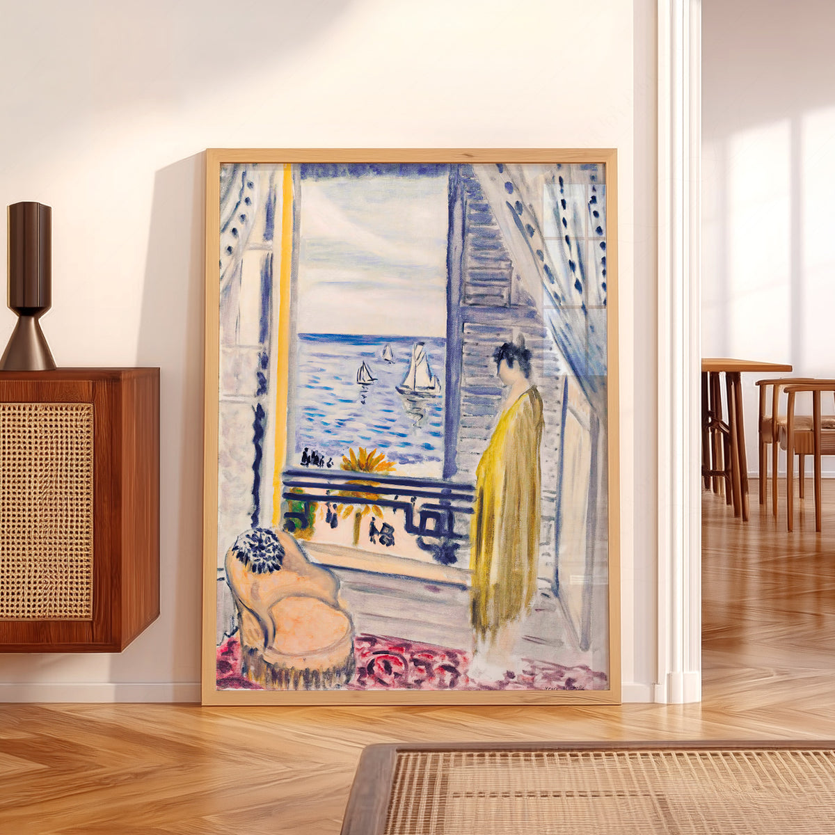 Henri Matisse Woman beside an Open Window Art Print — artwork preview 5