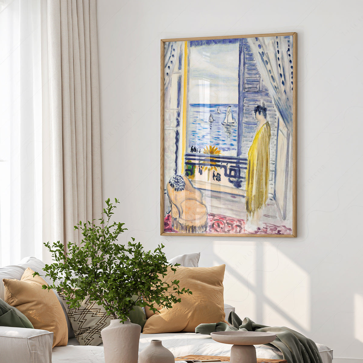 Henri Matisse Woman beside an Open Window Art Print — artwork preview 6