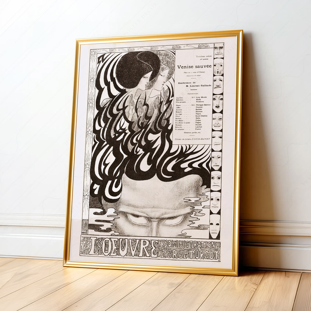 Jan Toorop Flowing Lines Exhibition Poster Art Print — artwork preview 1