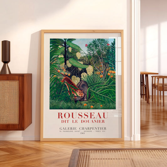 Henri Rousseau Tiger in a Tropical Storm Art Print – Jungle Poster — artwork preview 5