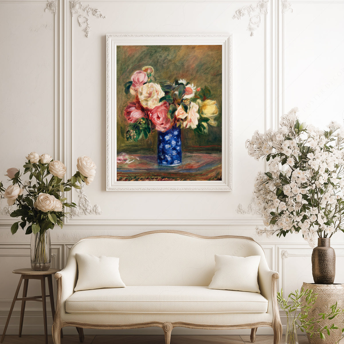 Pierre-Auguste Renoir Bouquet of Roses Art Print — artwork preview 17
