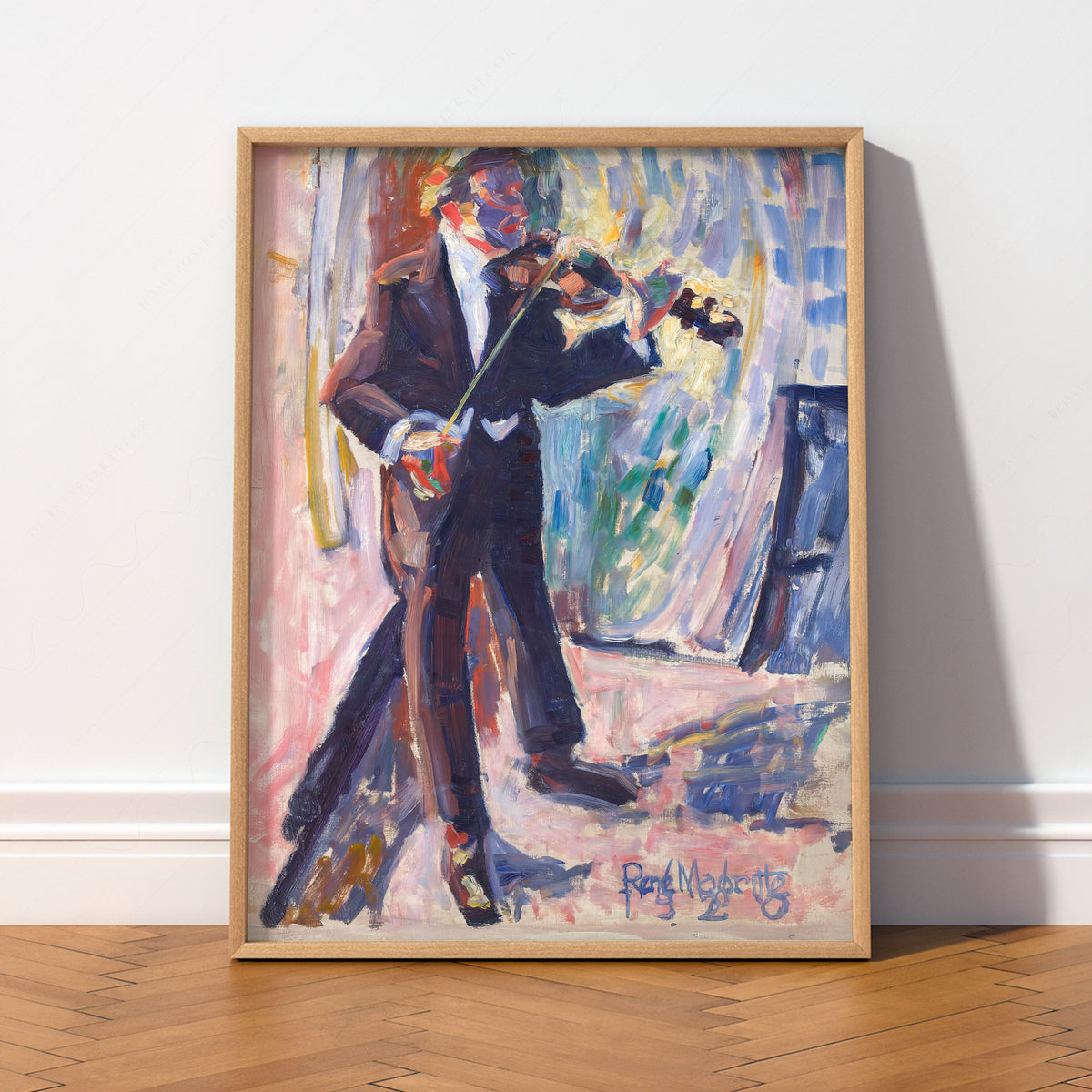 Rene Magritte The Violinist Art Print — artwork preview 2