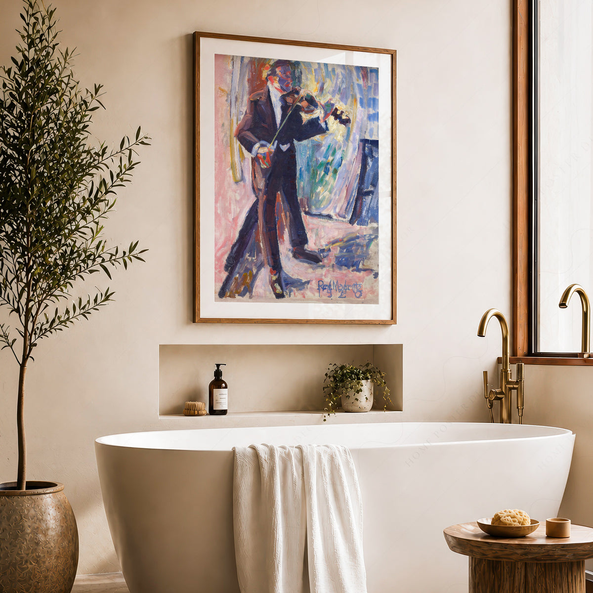 Rene Magritte The Violinist Art Print — artwork preview 22