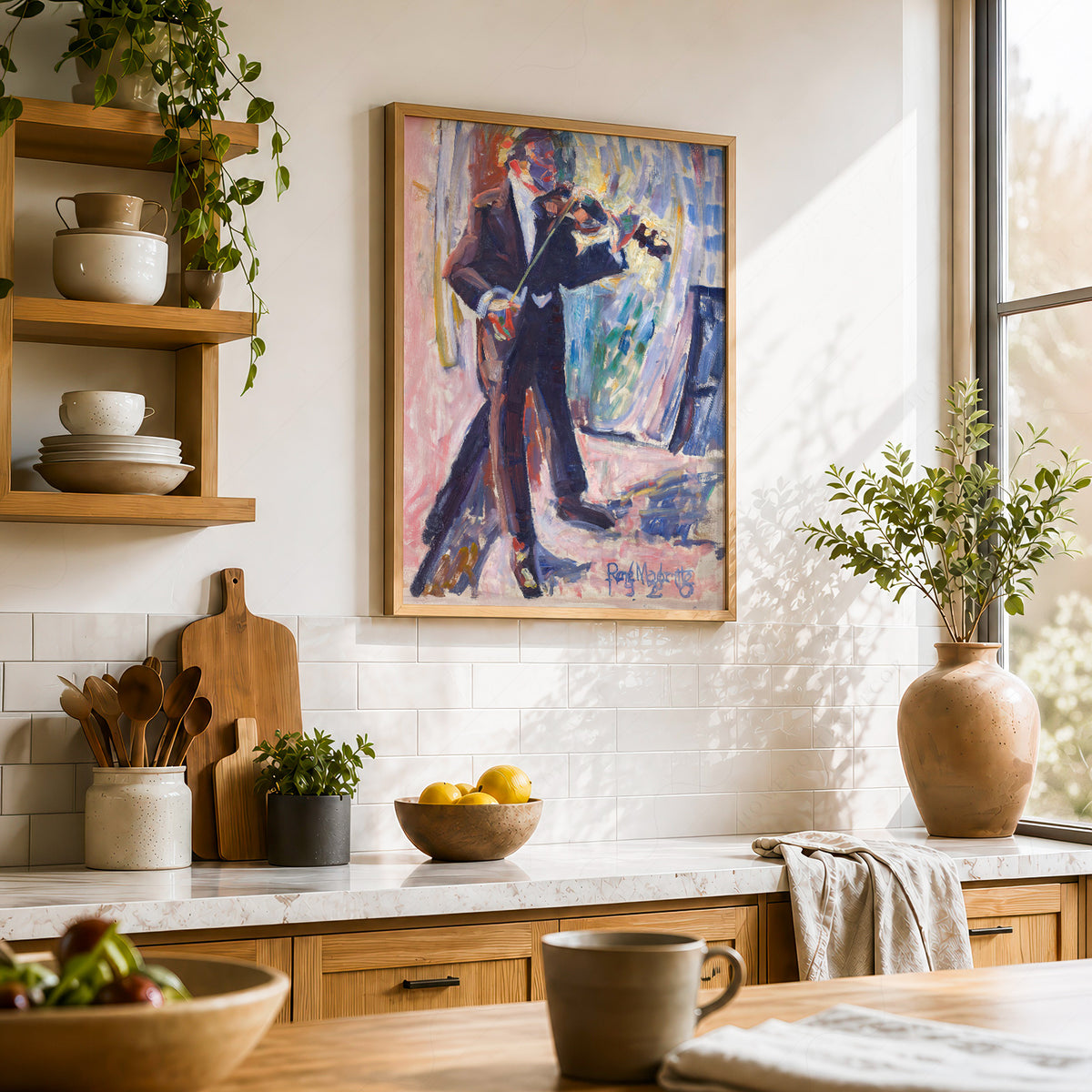 Rene Magritte The Violinist Art Print — artwork preview 23