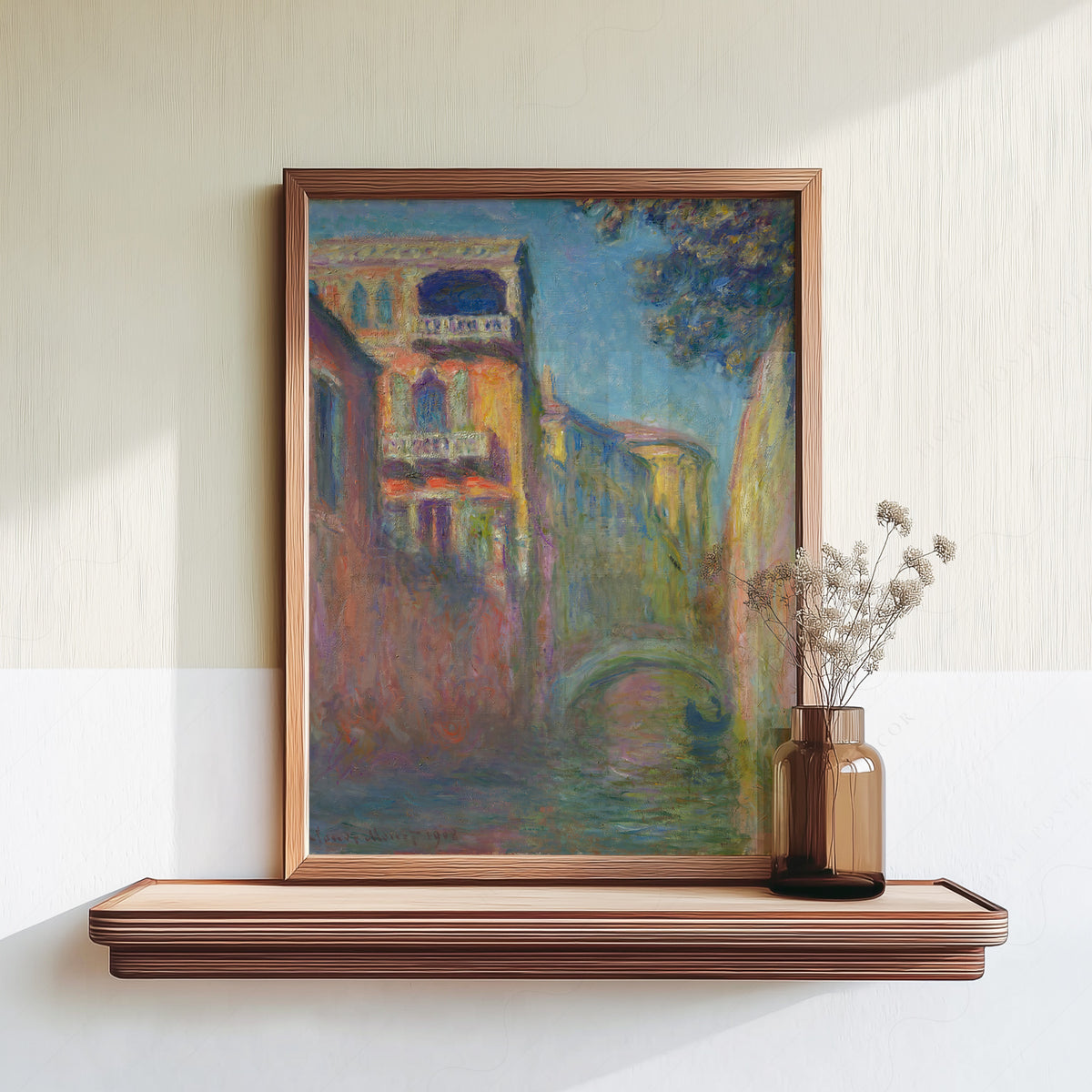 Claude Monet Rio della Salute Painting Art Print — artwork preview 18