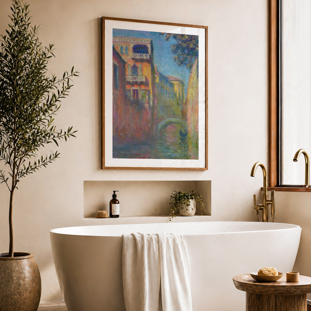 Claude Monet Rio della Salute Painting Art Print — artwork preview 22