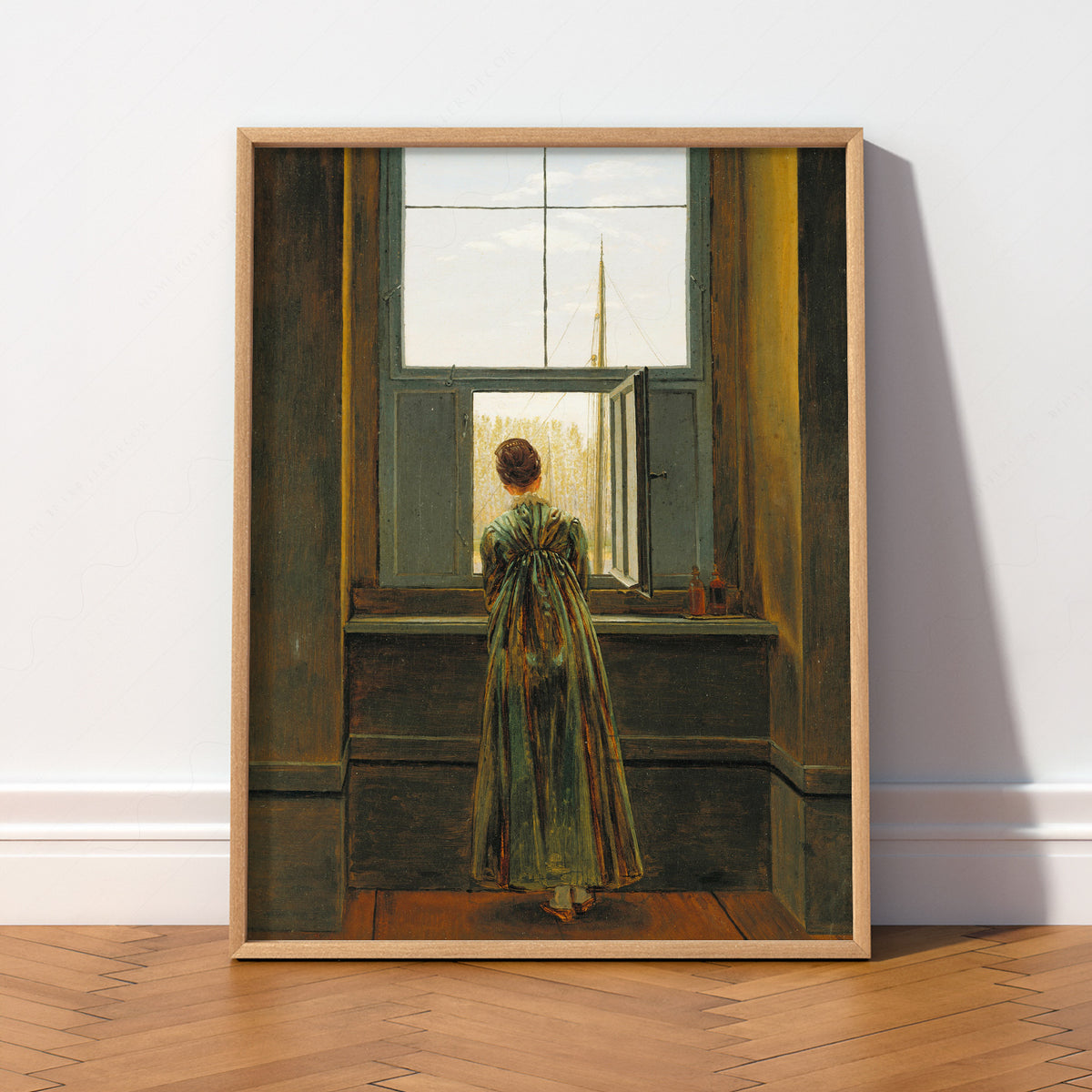 Caspar David Friedrich Woman at a Window Art Print — artwork preview 2