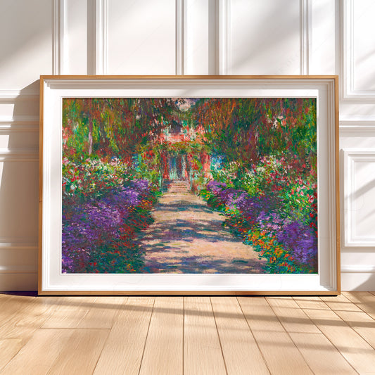 Claude Monet Pathway in Monet's Garden at Giverny Print – Floral Wall Art — artwork preview 5